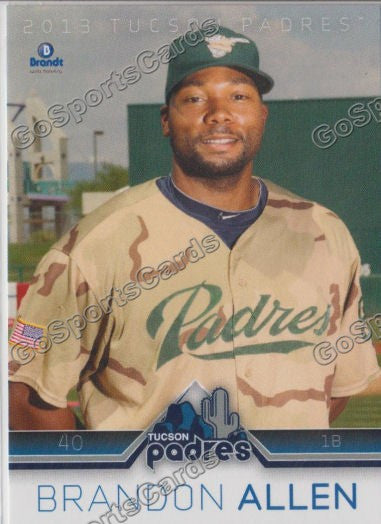 2013 Tucson Padres Brandon Allen