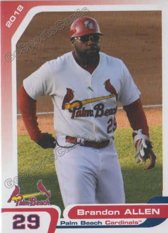 2018 Palm Beach Cardinals Brandon Allen