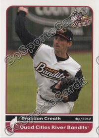 2012 Quad Cities River Bandits Brandon Creath