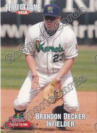 2011 Cedar Rapids Kernels Brandon Decker