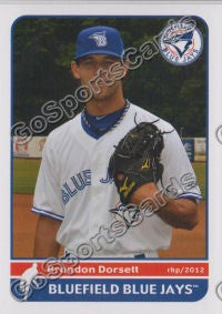 2012 Bluefield Blue Jays Brandon Dorsett