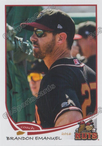2016 Modesto Nuts Brandon Emanuel