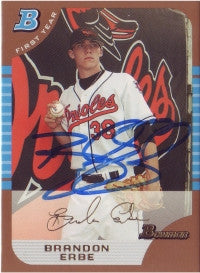 Brandon Erbe 2005 Bowman Draft Picks Gold #48 (Autograph)