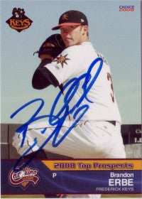 Brandon Erbe 2009 Carolina League Top Prospect (Autograph)