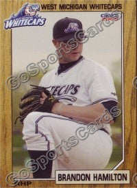 2009 West Michigan WhiteCaps Brandon Hamilton