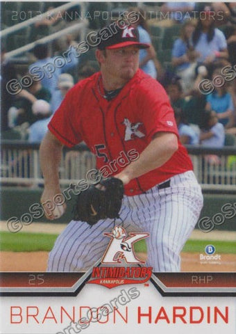 2013 Kannapolis Intimidators Brandon Hardin