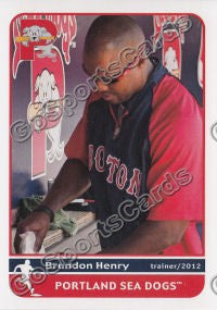 2012 Portland Sea Dogs Brandon Henry
