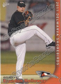 2011 Delmarva Shorebirds Brandon Holloway