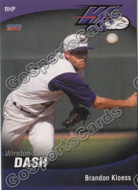 2011 Winston Salem Dash Branch Brandon Kloess