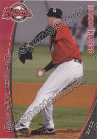 2012 Birmingham Barons Branch Brandon Kloess