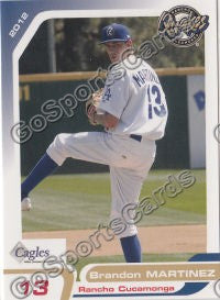 2012 Rancho Cucamonga Quakes Brandon Martinez