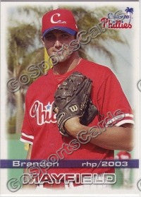 2003 Clearwater Phillies Brandon Mayfield