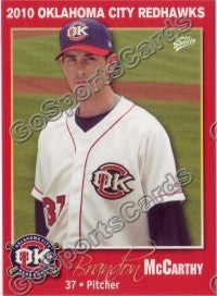 2010 Oklahoma City RedHawks Brandon McCarthy