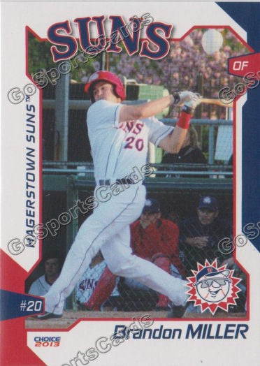 2013 Hagerstown Suns Brandon Miller