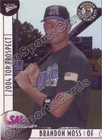 2004 South Atlantic League SAL Top Prospects Brandon Moss