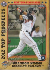 2012 New York Penn League Top Prospects NYPL Brandon Nimmo