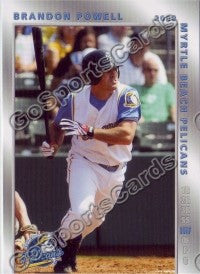 2008 Myrtle Beach Pelicans Brandon Powell