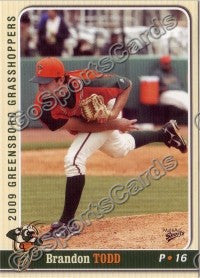 2009 Greensboro Grasshoppers Brandon Todd