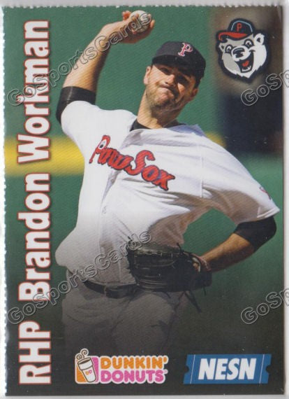 2017 Pawtucket Red Sox Dunkin Donuts SGA Brandon Workman