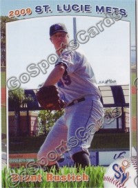 2009 St Lucie Mets Brant Rustich