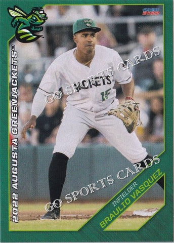 2022 Augusta GreenJackets Braulio Vasquez