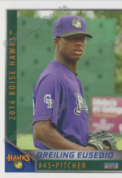 2016 Boise Hawks Breiling Eusebio