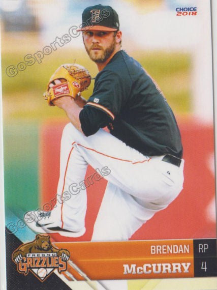 2018 Fresno Grizzlies Brendan McCurry