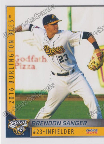 2016 Burlington Bees Brendon Sanger