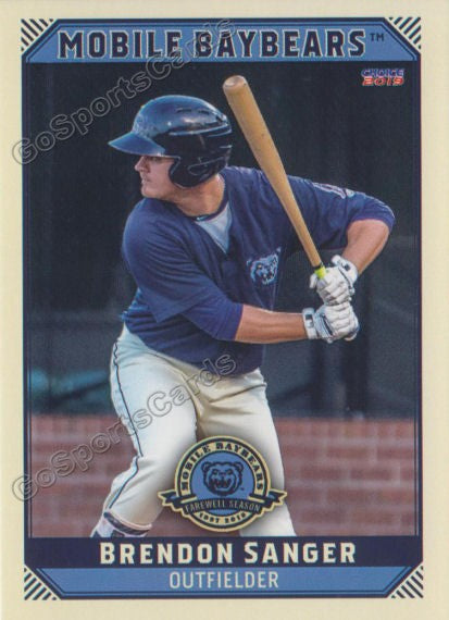 2019 Mobile Baybears Brendon Sanger