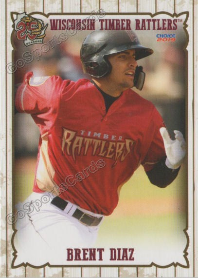2019 Wisconsin Timber Rattlers Brent Diaz