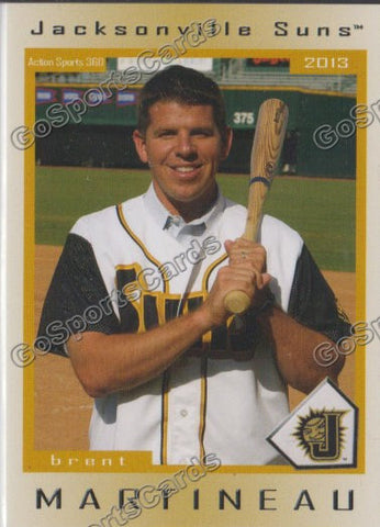 2013 Jacksonville Suns Brent Martineau (Team Checklist)