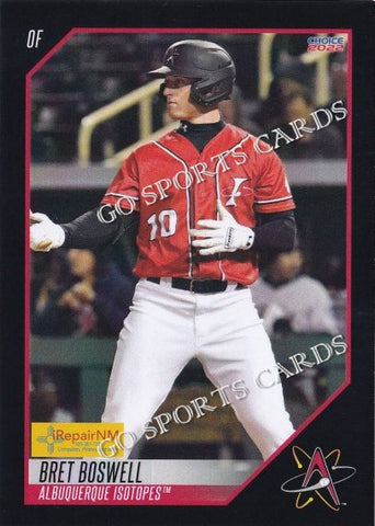 2022 Albuquerque Isotopes SGA Bret Boswell