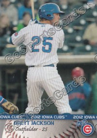 2012 Iowa Cubs Brett Jackson