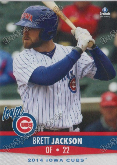 2014 Iowa Cubs Brett Jackson