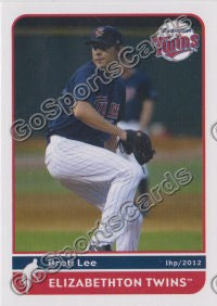 2012 Elizabethton Twins Brett Lee