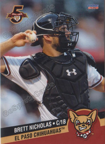 2018 El Paso Chihuahuas Brett Nicholas