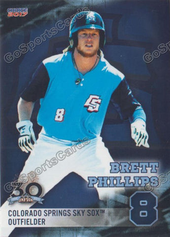 2017 Colorado Springs Sky Sox Brett Phillips