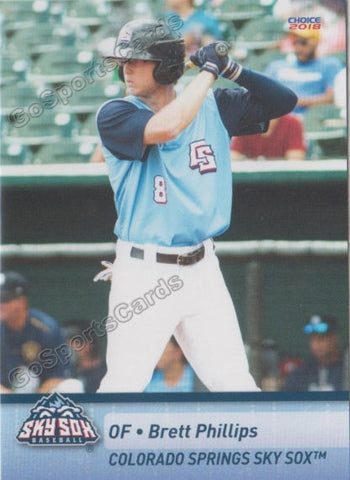 2018 Colorado Springs Sky Sox Brett Phillips