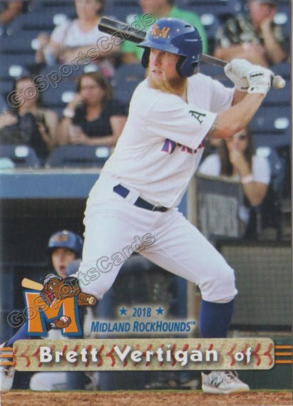 2018 Midland RockHounds Brett Vertigan