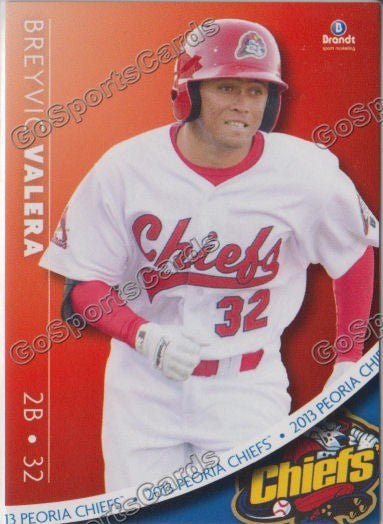 2013 Peoria Chiefs Breyvic Valera