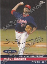 2011 Memphis Redbirds Brian Broderick