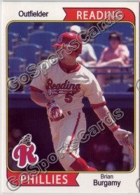 2007 Reading Phillies #2 Brian Burgamy