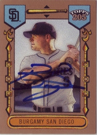 Brian Burgamy 2003 Topps 205 #138 (Autograph)