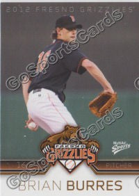 2012 Fresno Grizzlies Brian Burres