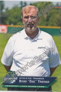 2012 Vermont Lake Monsters Brian Doc Thorson