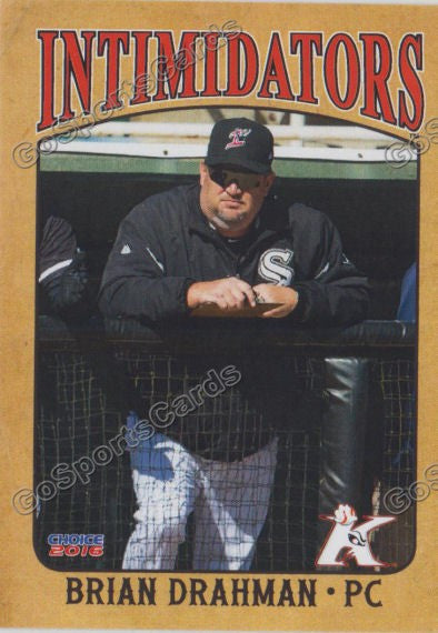 2016 Kannapolis Intimidators Brian Drahman