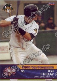 2008 Carolina League Top Prospects Brian Friday