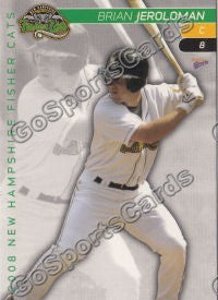 2008 New Hampshire Fisher Cats Brian Jeroloman