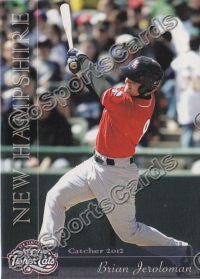 2012 New Hampshire Fisher Cats Brian Jeroloman