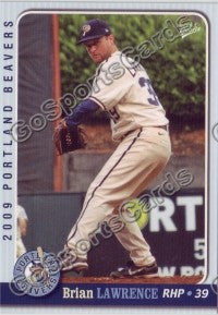 2009 Portland Beavers Brian Lawrence